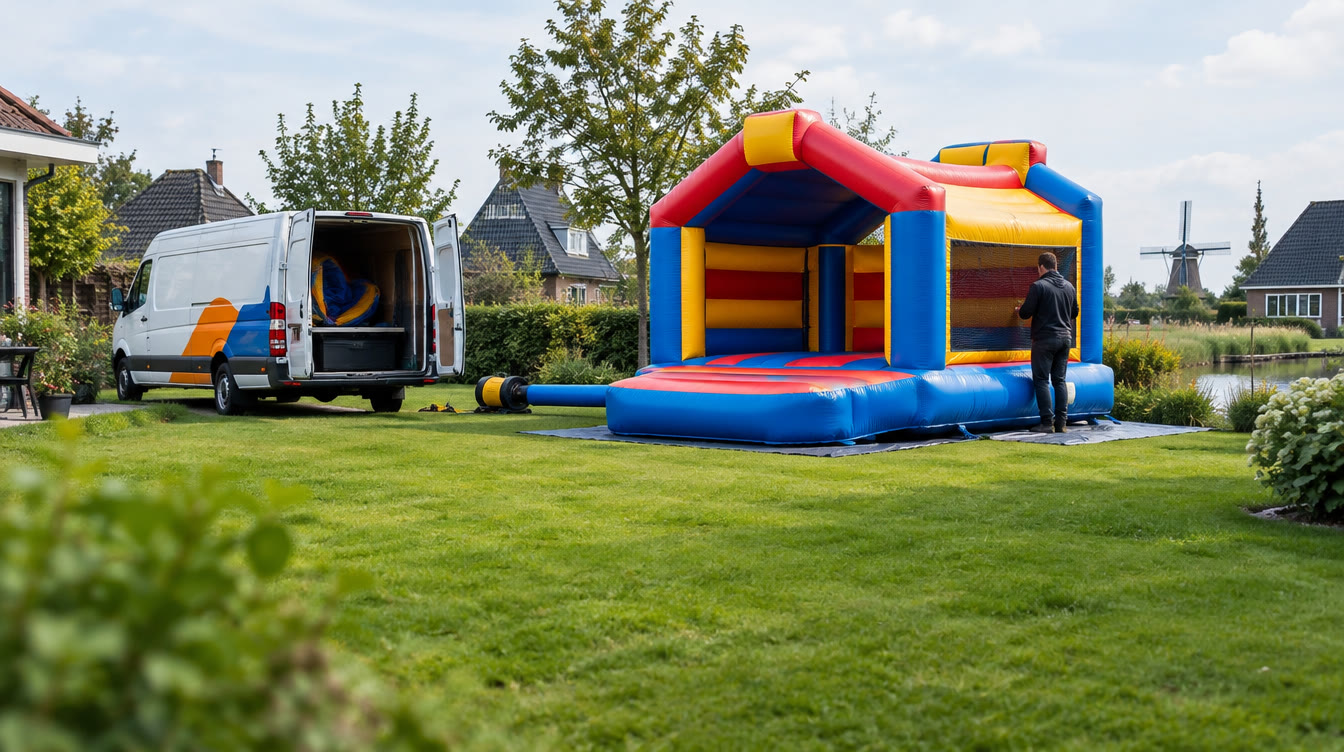 Springkussen huren in de buurt: feest in de tuin